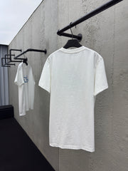 Letter embroidered short sleeves