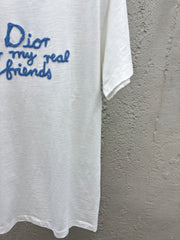Letter embroidered short sleeves
