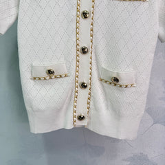 Dopamine short-sleeved cardigan