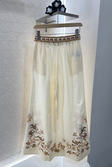 Hooded silhouette top and trousers set