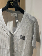 Breathable short-sleeved cardigan