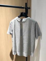 Breathable short-sleeved cardigan