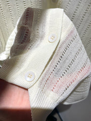 Breathable short-sleeved cardigan