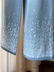 Handmade sequin jeans