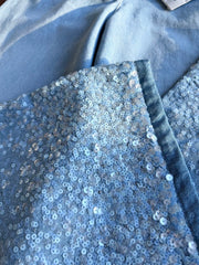 Handmade sequin jeans