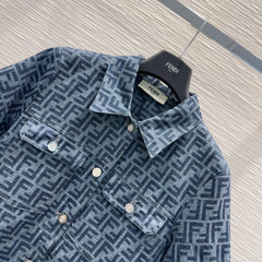 Denim suit