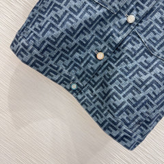Denim suit
