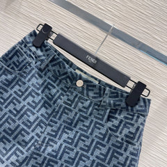 Denim suit
