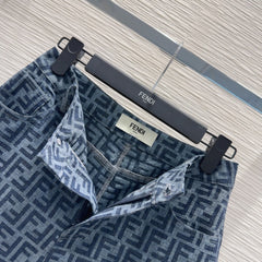 Denim suit