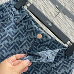 Denim suit