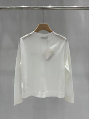 Sequined yarn knitted cardigan