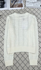 Crew neck long sleeve sweater
