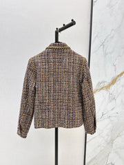 Lapel braided jacket