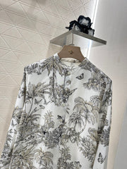 Printed silk shirt