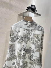 Printed silk shirt