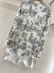 Printed silk shirt