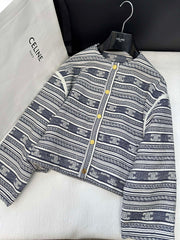 Single Breasted Crewneck Jacket