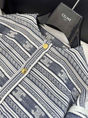 Single Breasted Crewneck Jacket
