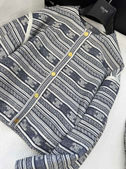 Single Breasted Crewneck Jacket