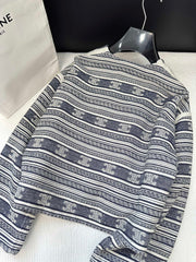 Single Breasted Crewneck Jacket