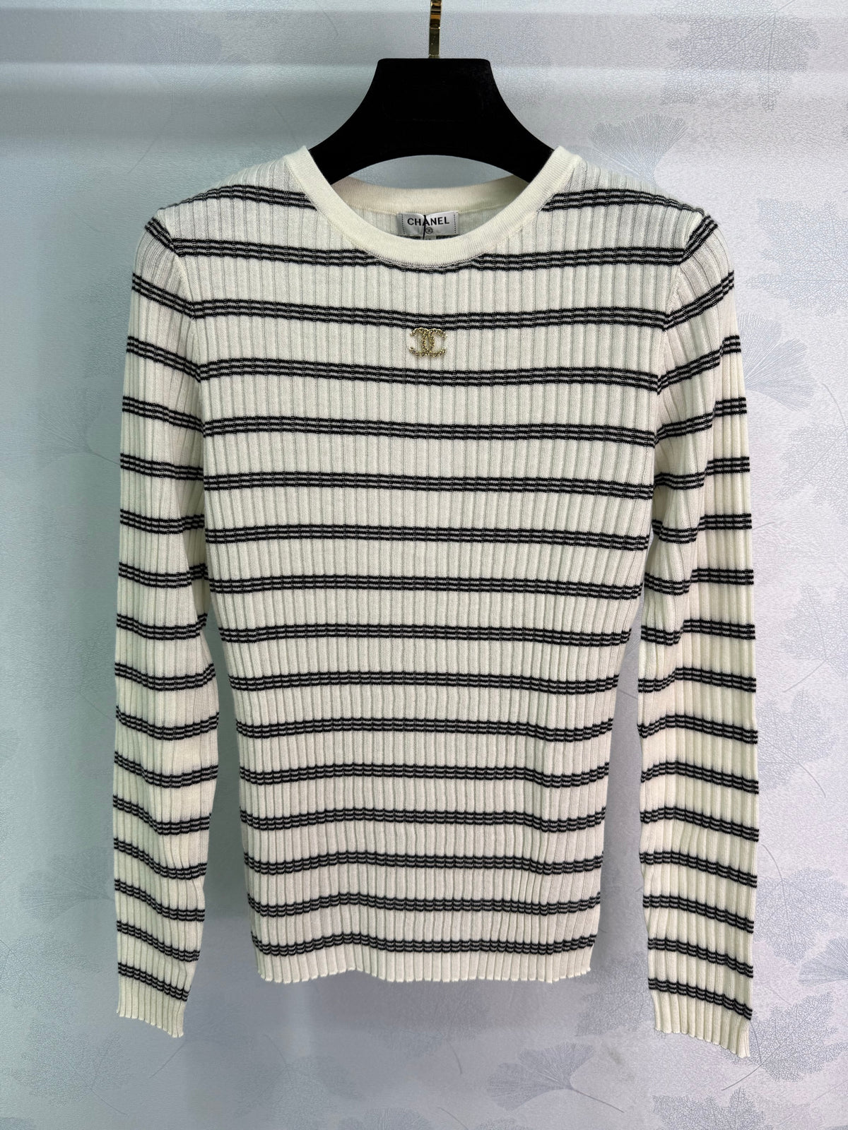 Striped knitted top