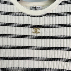 Striped knitted top