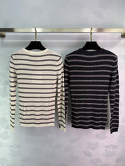 Striped knitted top