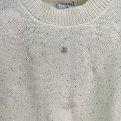 Puff sleeve knitted short sleeves