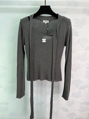 Bow knit top