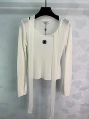 Bow knit top