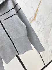 Zippered cashmere jacket