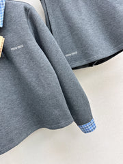 Plaid Color-Contrast Patchwork Set