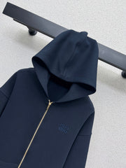 Casual hooded sweatshirt + trousers sports suit