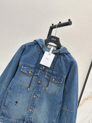 Hooded denim jacket