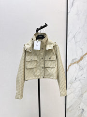 Cropped hooded jacket