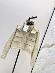 Cropped hooded jacket