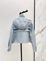 Cropped hooded jacket