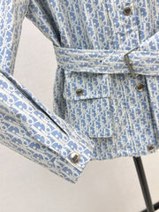 Hooded mid-length jacket