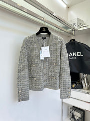 Colorful Flower Yarn Knitted V-Neck Cardigan