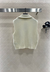 Lapel Knit Vest