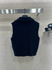 Lapel Knit Vest