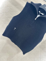 Lapel Knit Vest