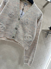 Letter Knit Cardigan