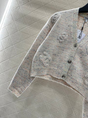 Letter Knit Cardigan