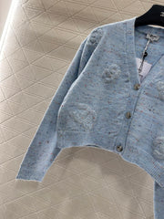 Letter Knit Cardigan