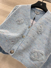 Letter Knit Cardigan