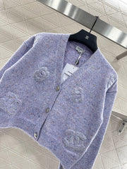 Letter Knit Cardigan