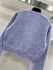 Letter Knit Cardigan