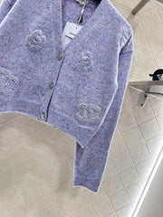 Letter Knit Cardigan