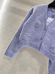 Letter Knit Cardigan